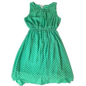 Luscious Los Angeles Women Dress size S Sleeveless High Low KneeLength Green